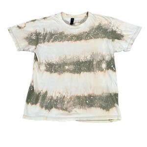 Striped Shirt Xl Art Dye Green